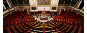 Vue d'ensemble de l'hémicycle l'Assemblée Nationale