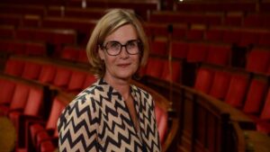 LA députée Marie-Agnès Poussier Winsback à l'Assemblée nationale