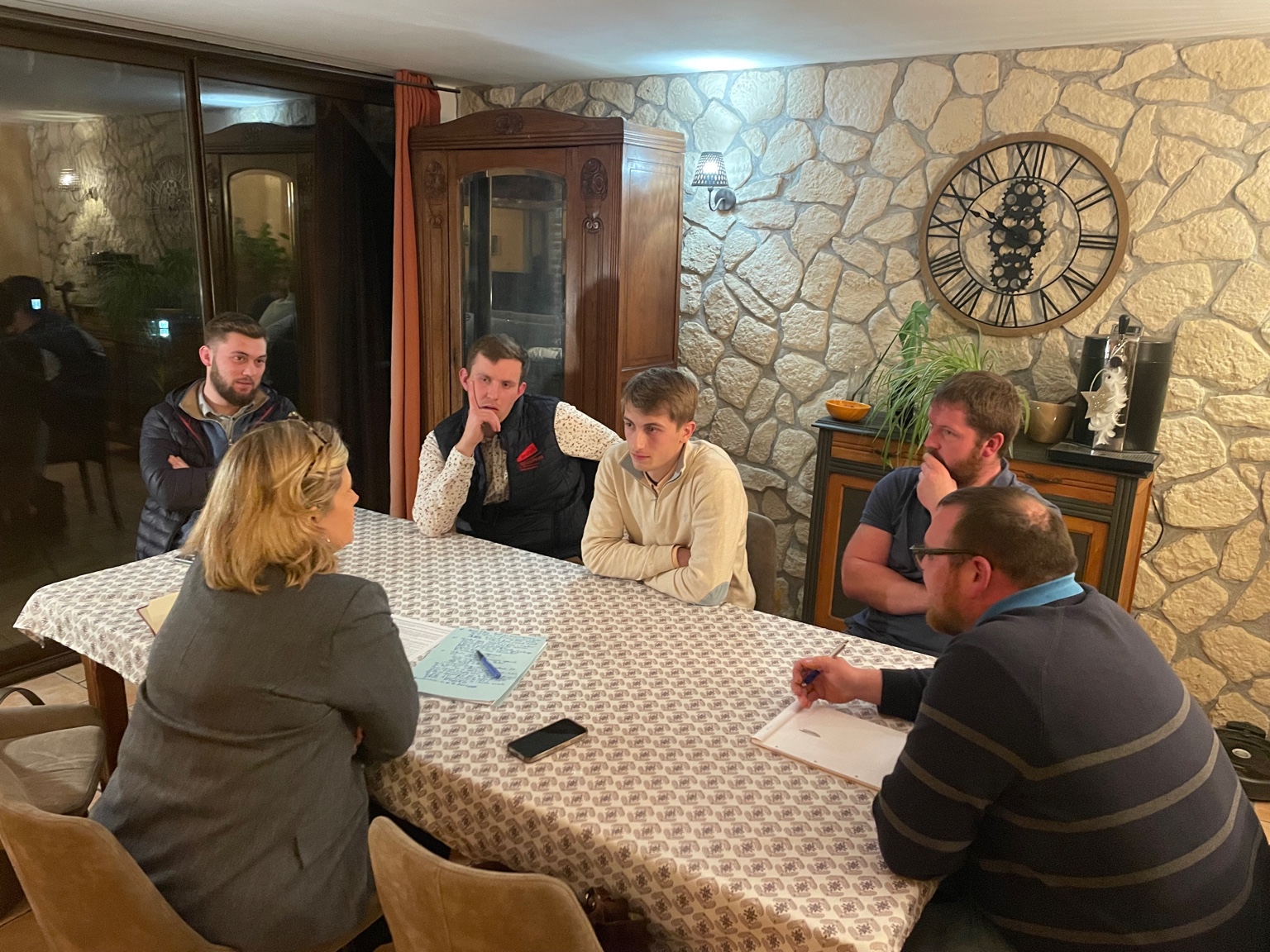 À Graimbouville, un échange avec les JA de Saint-Romain-de-Colbosc