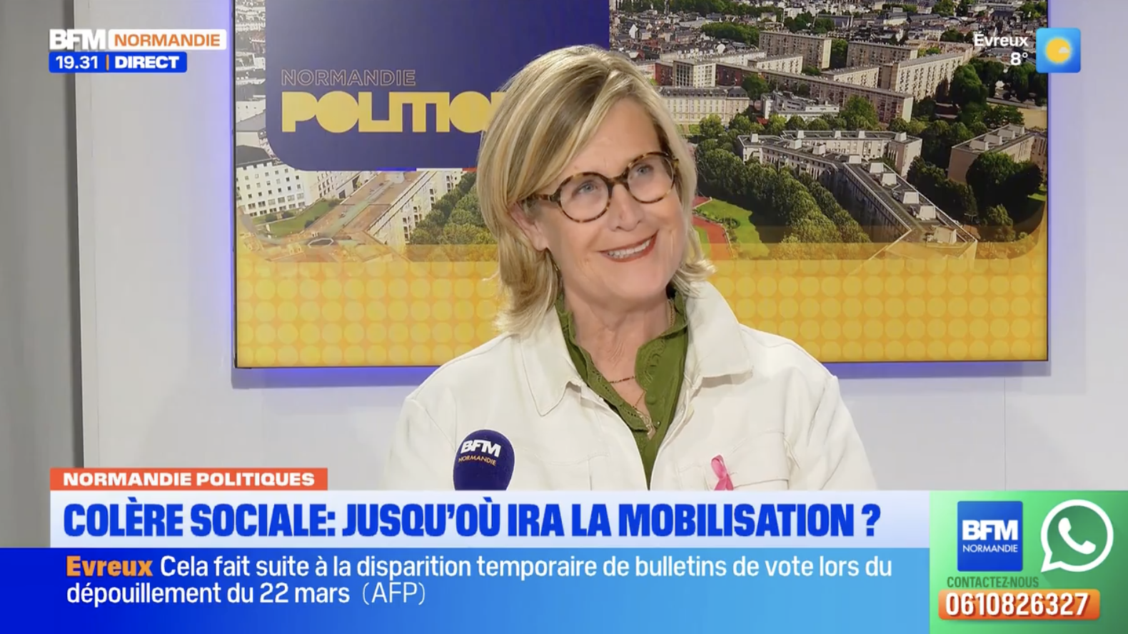 Débat sur BFM Normandie sur les mouvements sociaux qui traversent la France